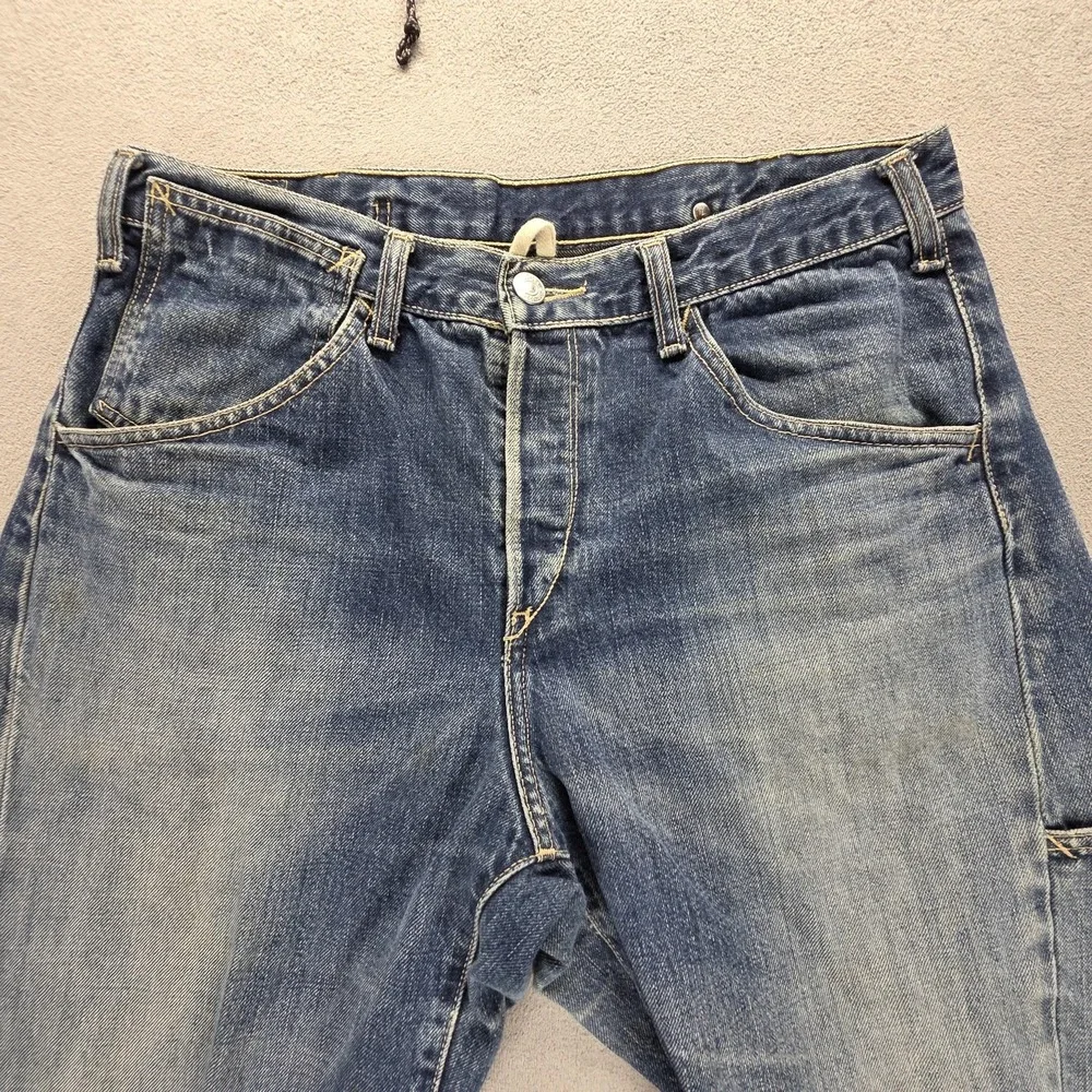 Vintage Levis Engineered Shorts Mens 30 Blue Twisted Denim Jean Jorts 19